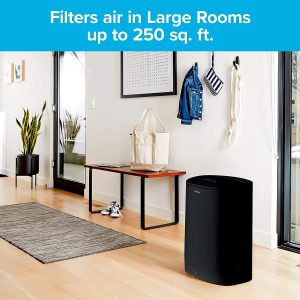 Filtrete Air Purifier, Large Room with True HEPA Filter, Captures 99.97% of Airborne particles such as Smoke, Pollen, Bacteria, Virus for 250 Sq. Ft. Office