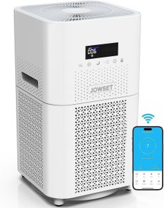 Jowset 1830 sqft Smart WiFi Air Cleaner and Air Purifiers with H13 True HEPA Filter Remove