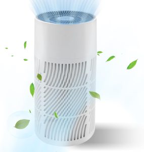 Nuwave OxyPure H13 TRUE HEPA Air Purifier for Home, Dorms, Bedroom up to 780 Sq Ft, 0.3 Microns, Remove 99.97% of Airborne Dust, Smoke, Pollen, Mold, Allergies, Pet Hair, Pet Dander, Odor, Ozone Free