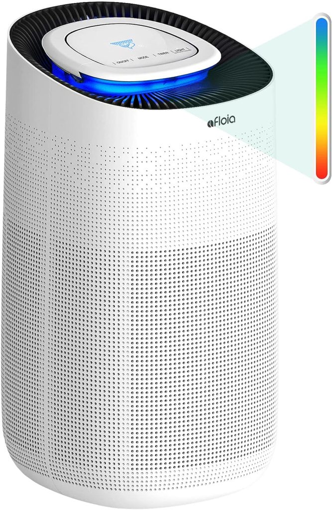 Afloia Air Purifiers for Home Large Room Up to 2,615 Ft², H13 True HEPA Filter with Air Quality Sensor Auto Smart Air Cleaner Removes 99.97% of Allergies, Pollen, Pet Dander, Dust, Smoke, Odor