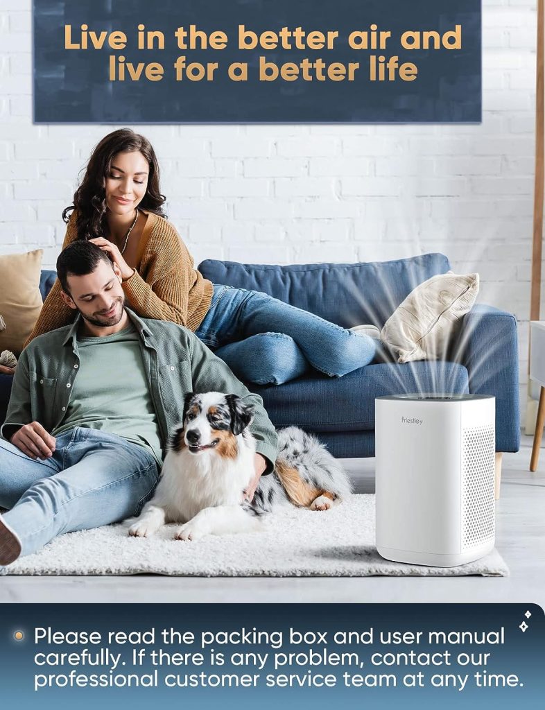 Air Purifiers for Home Large Room up to 1000 Ft², Smart WiFi Control, Removes 99.97% of Particles with H13 True HEPA Filter for 3-Stage Filtration, Air Cleaner for Allergies, Pets, Smoke