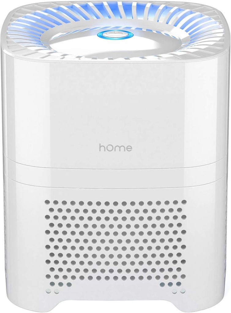 hOmeLabs 4-in-1 Compact Air Purifier - Quietly Ionizes and Purifies Air to Reduce Odors and Particles from the Air