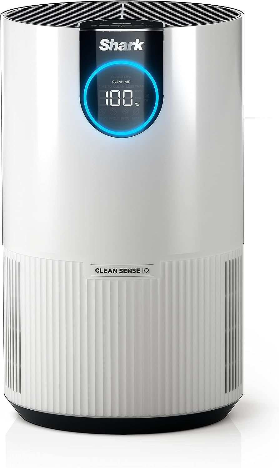 Shark HP102 Clean Sense Air Purifier for Home, Allergies, HEPA Filter, 500 Sq Ft, Small Room, Bedroom, Office, Captures 99.98% of Particles, Dust, Smoke Allergens, Portable, Desktop, White